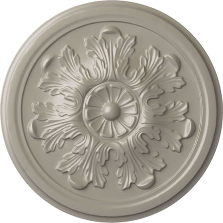 Ekena Millwork Legacy Acanthus Ceiling Medallion (Fits Canopies up to 3 1/2"), 12 3/4"OD x 7/8"P, Pearl White CM12LEPWS